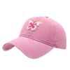 Washed and Old Butterfly Pattern Baseball Cap Female Tide Brand Soft Top Cap Outdoor Leisure Sports Sun Hat
