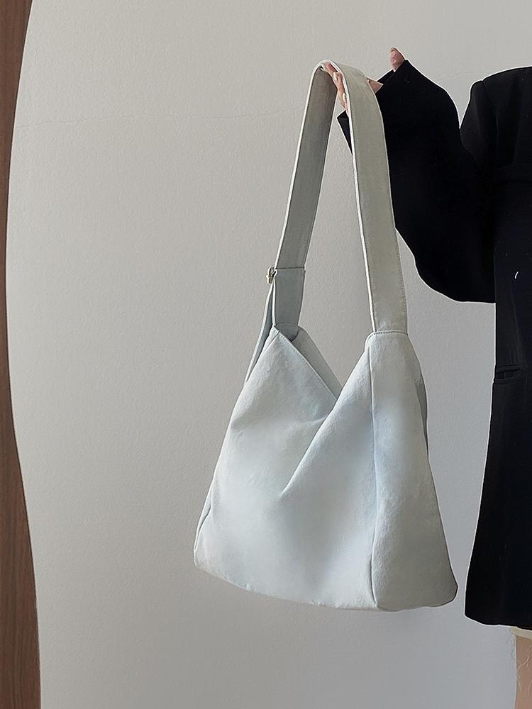 Large Capacity Women's Denim Tote Shoulder Bag Simple Casual Ladies Commuter Handbags Vintage Portable Female Crossbody Bags