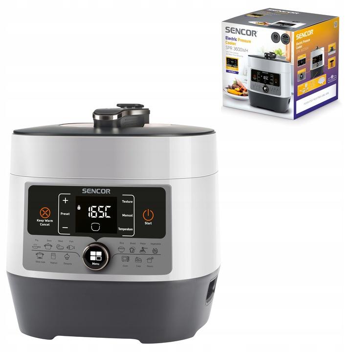 Super Merchant Multicooker Elektrische Snelkookpan 1000W 5,7L 14 Programma's Sencor Spr 3600Wh