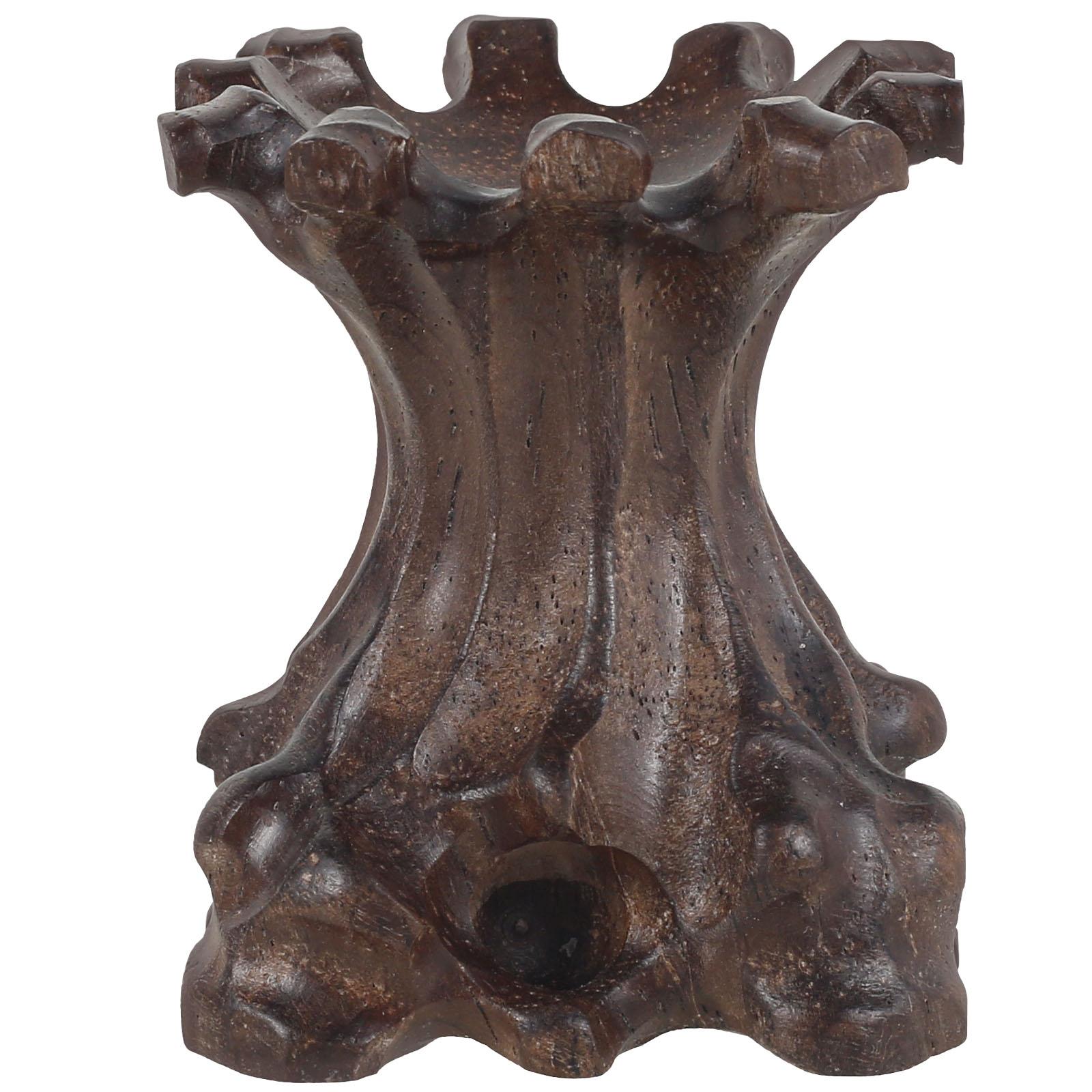 Quartz Ball Holder Wooden Stand for Crystal Sphere Portable Crystal Ball Display Stand Decorative Crystal Ball Wood Rack for marrone