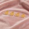Korean-Style Cute Frosted Rabbit Ear Bone Stud Earrings - Women's Fashionable Titanium Steel