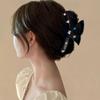 Acetic Acid Butterfly Hair Claw Shiny Large Shark Clip Cute Rhinestone Grab Clip  Travel
