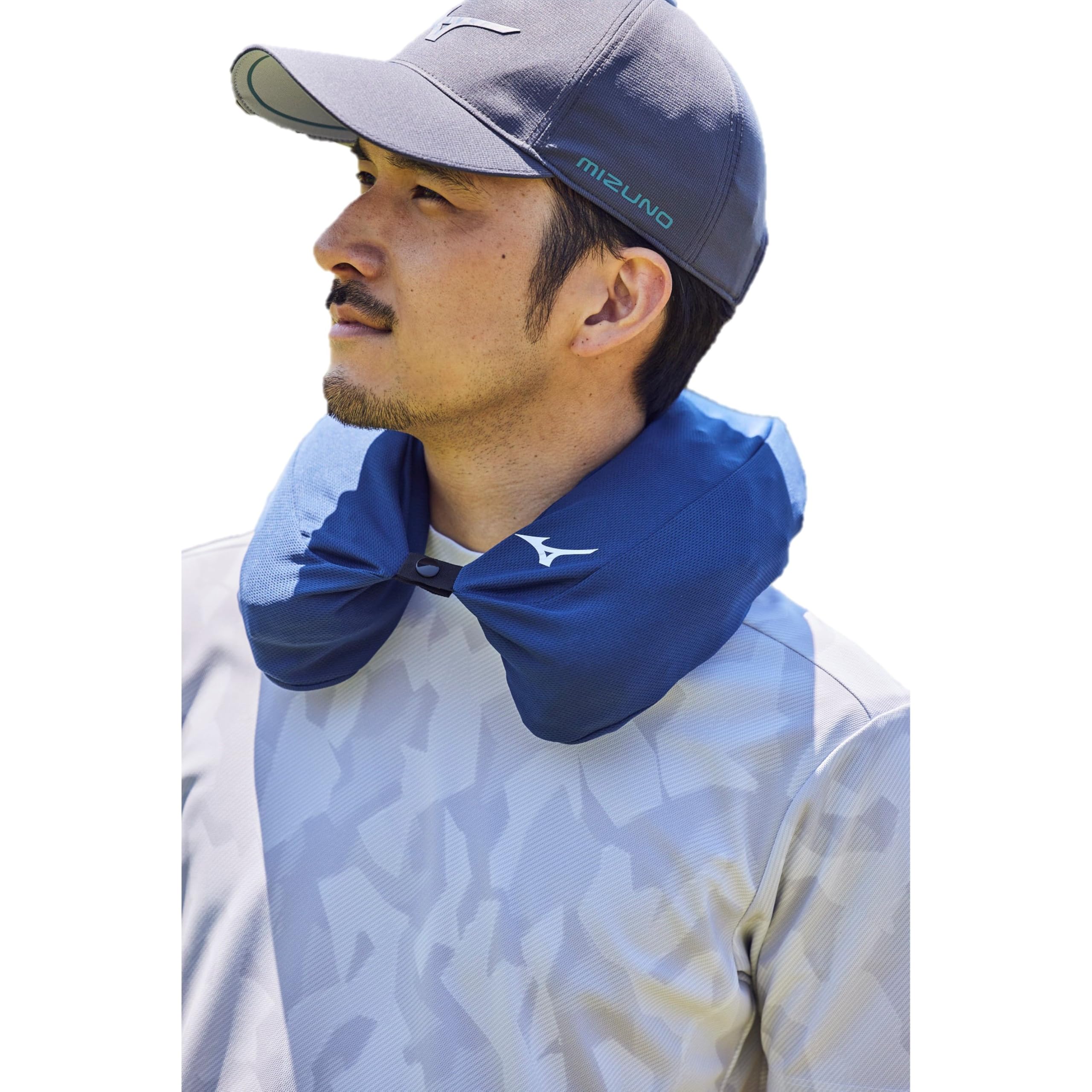 

Mizuno Охлаждающий пакет для шеи от жары, лед для шеи, универсальный размер, гольф, облегчение, пакет, охлаждение, E2MYA017, темно-синий,