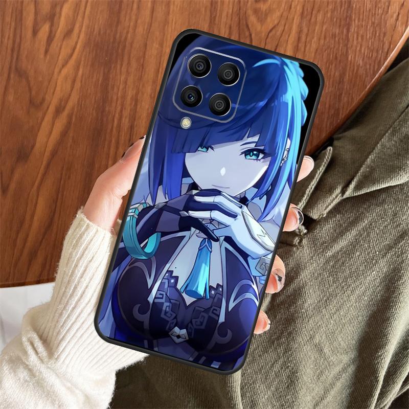 Yelan Genshin Impact Case For Samsung Galaxy M13 M33 M53 M11 M21 M31 M51 M12 M22 M32 M52 M20 M31s M14 M54 Cover