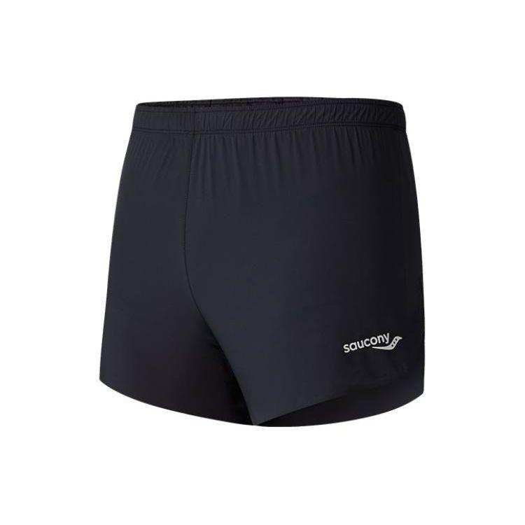 

Saucony Solid Color Mid-Rise Straight-Leg Sports Shorts Men shorts Black SC2239008-1 S