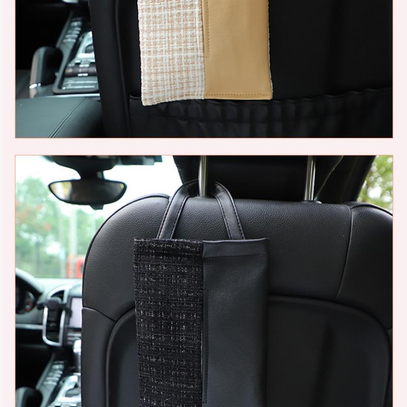 Luxury Elegant Small Fragrance Style Hanging Backseat Car Tissue Box