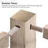 50Pcs Domino Tenon Beech Wood 8x40mm Loose Tenons Woodworking Accessory for Positioning 0.31x1.57in