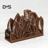 Decorative Napkin Holder Tissue Rack Leaf Shaped Easy To Install Countertop Free Standing Napkin Holder with Stable Base