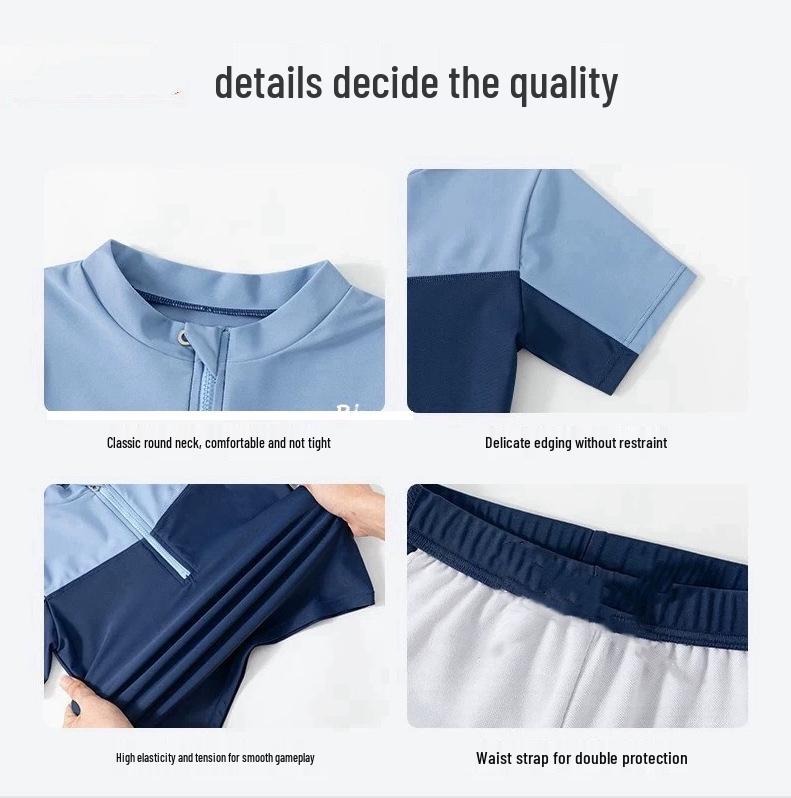 Boys' 2024 New Professional Training Swim Trunks Set