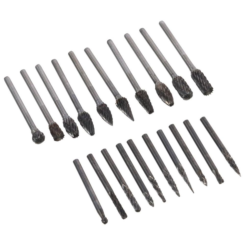 

20pcs 1/8 & 1/4 Cutting Head Rotary Tool Cutting Burrs Rotary File Woodworking,Engraving Polishing