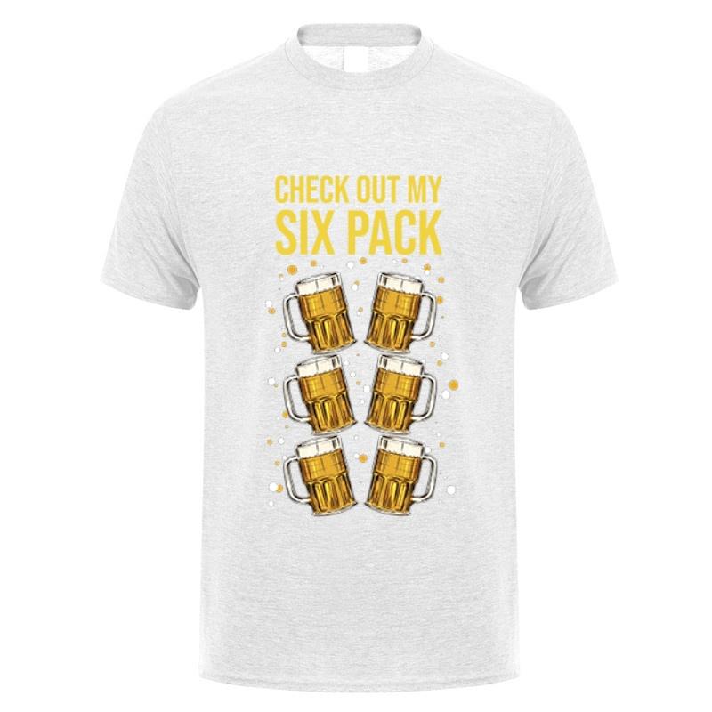Check Out My Six Pack Funny Beer Tshirts Summer Casual Unisexs Tshirt Unisex T Shirt Oneck Top Unisex Tee Dy314