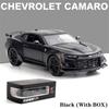 Chevrolet Camaro Modellauto im Maßstab 1:24 aus Metallguss, Sportwagen-Spielzeug mit Sound, Licht und Rückziehfunktion, Sammlerstück für Kinder, Geschenkidee
