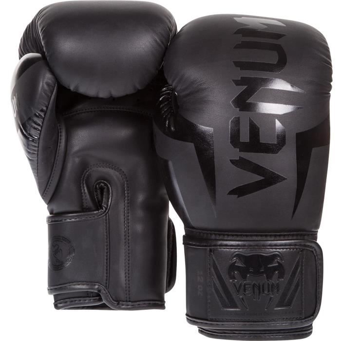 Gants de boxe - venum - neo noir - 16 oz - cuir - foam