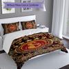 3pcs Galatasaray S .K Duvet Cover Set, Includes 1 Duvet Cover and 2 Pillowcases,Skin-Friendly&Comfortable Fabric,Suitable Bedding Sets
