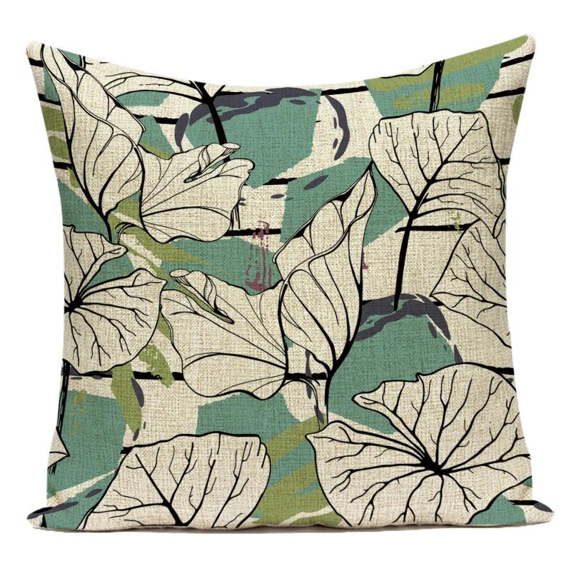 Decorative Throw Pillows Case Floral White Red Pink Flower Polyester Pillow Cushion Cover For Sofa Home Living Room Decor