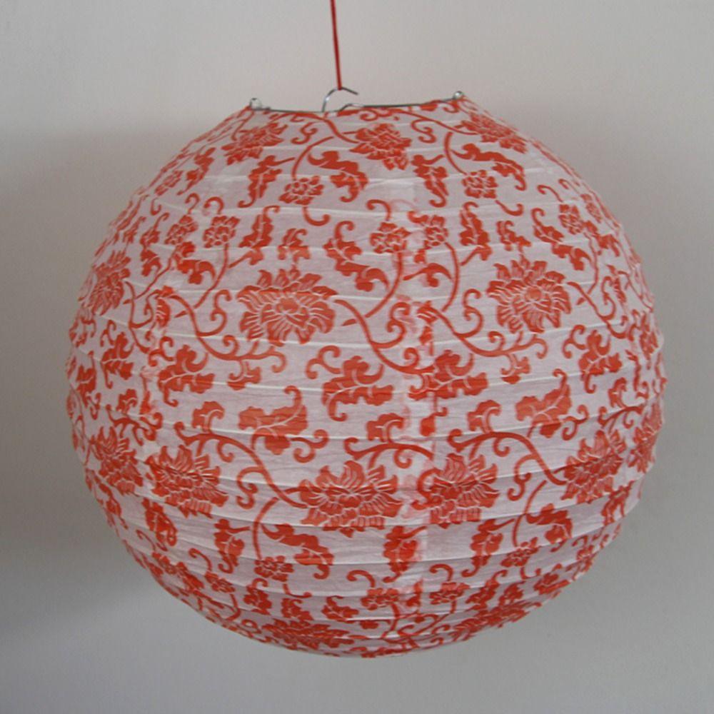 Chinese Style Paper Lantern Printed Festival Supplies Gift Craft Hanging Paper Ball  Wedding