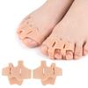 1 Pair Toe Finger Separator 3 Hole Hallux Valgus Orthopedic Spacers Overlapping Hammer Foot Corrector Straightener Pedicure