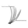 Premium 20D/30D D Curl Mixed Style Eyelashes Book - Large Capacity 640 Cluster False Lashes