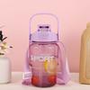 Water bottle high value large capacity plastic cup men and women with straw sports kettle outdoor portable summer portable cup