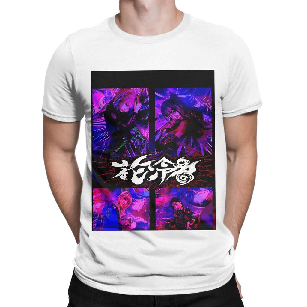 Hanabie Band Design Pueple Graphic 100 Cotton TShirt Hanabie Tees Tops For Unisex