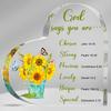 [2D Flat] [2D Flat] 1pc Acrylic Christian Gifts Designed for Women, Featuring Inspirational Messages with Bible Verses, Prayers, And Religious Themes,