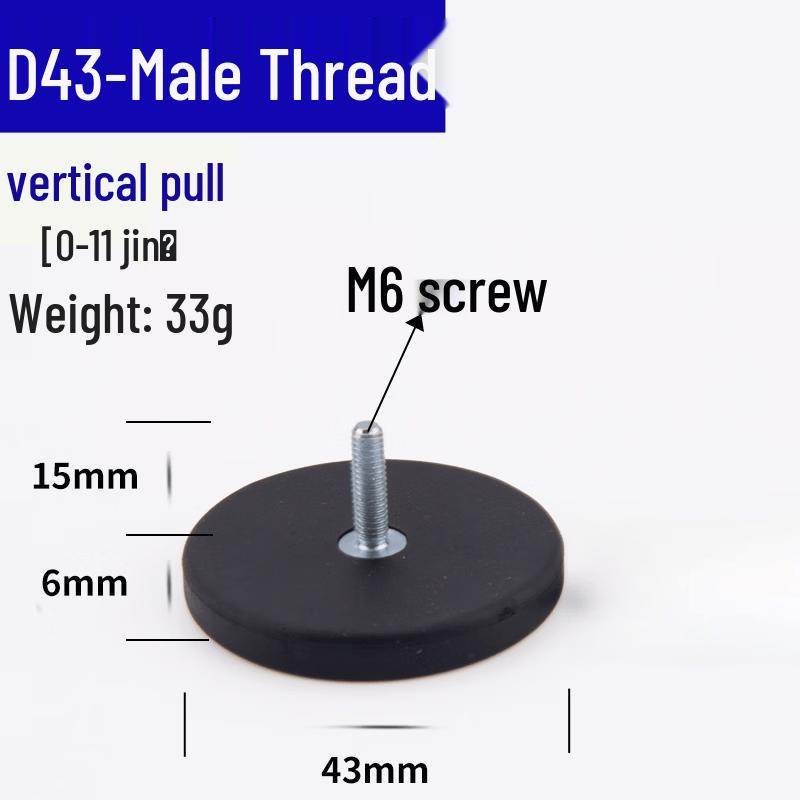 Car Roof M6 Thread Magnetic LED Light Mount