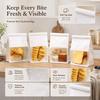 10PCS 3 Size Toast Bag Packaging Bag, Self Sealing Bread Bag Wire Rolled Edge Baking Transparent Biscuit Cake Bag Sealing Pocket