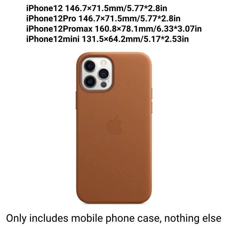 

Iphone 13 Pro Max Leather Case Magnetic Adsorption Vintage Brown Shockproof iPhone12Pro