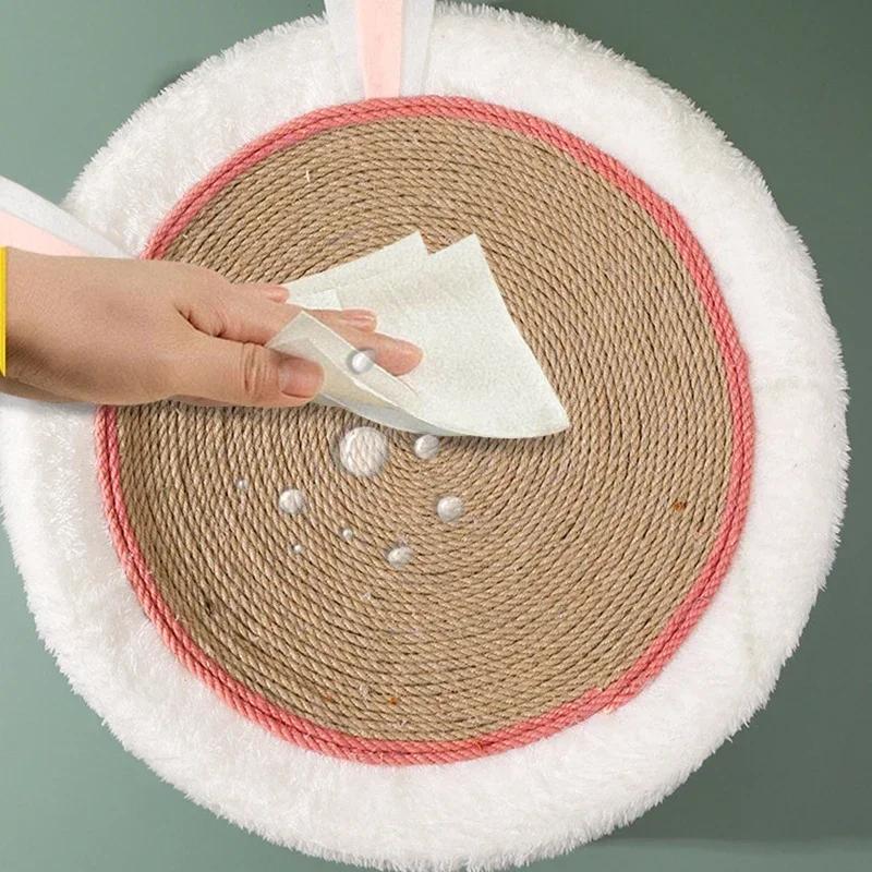 Two-in-one Cat Scratching Bed & Scratching Board Hemp Rope Braid Plush Pet Bed Cat Exclusive Bed