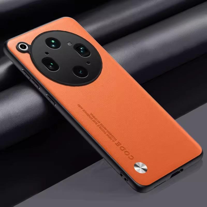 For OPPO Find X9 Ultra Luxury Silicone Plain PU Leather Case For OPPO Find X9 Ultra Camera Protection Fashion Shockproof Bumper