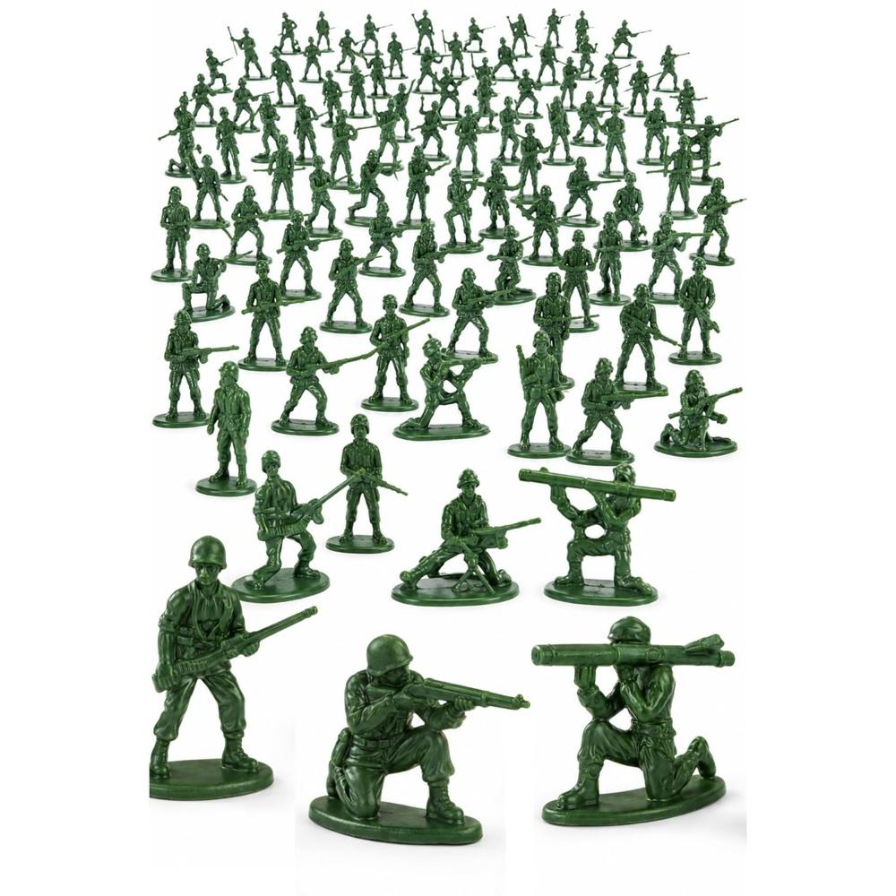 Army figures, soldier 100 military various types, men, green toy soldiers, army, soldiers (green)