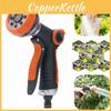 High-quality Adjustable Water Spray Gun For Garden And Car Wash With 8 Different Patterns