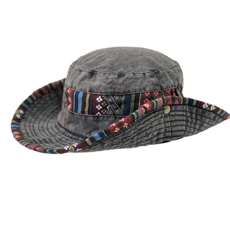 Spring Summer Washed Denim Outdoor Leisure for Sun Cowboy Cap Women Cotton Breathable Washed Denim Adjustable Cycling Ca