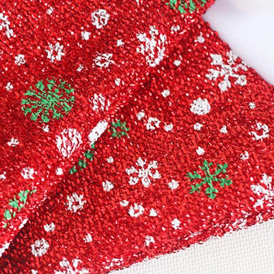 Santa Claus Cap All Match Comfy Men Women Colorful Snowflakes Pattern Thick Christmas Hat for Party