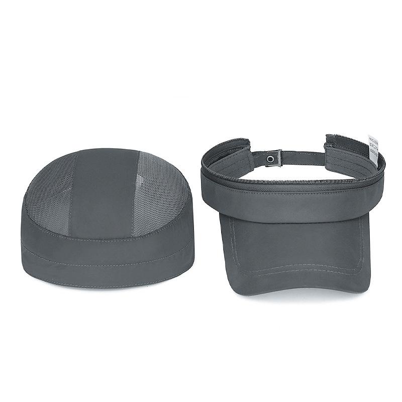 Spring Summer Cap Men Quick-Drying Flat Cap Solid Color Outdoor Removable Hat Top Sports Sunshade Sunscreen Empty Cap