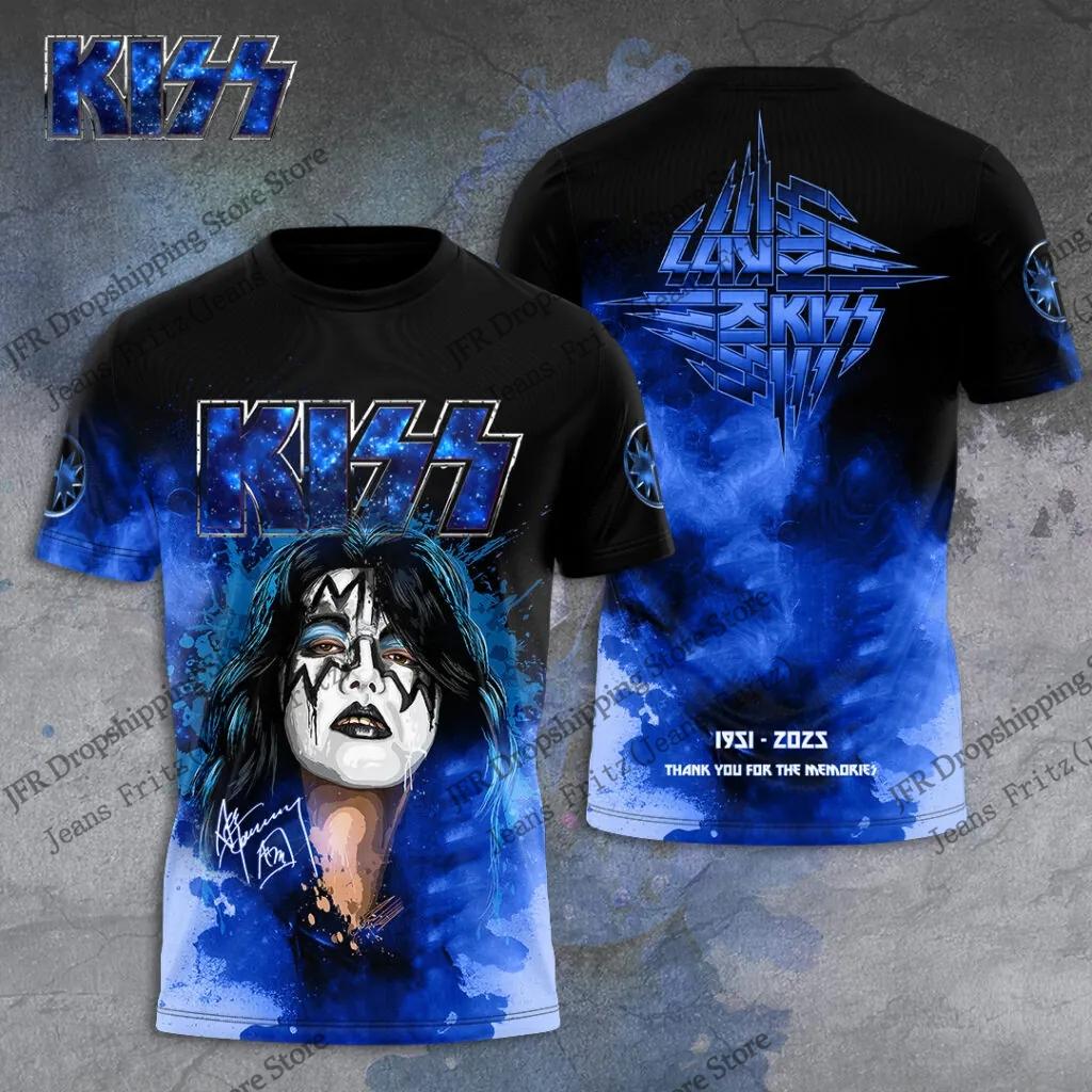 

Kiss Rock Band 3D Printed T-shirt Men s Fashion Hip Hop Trendy Short Sleeve Top Summer Casual Comfortable O-neck Street Wear L