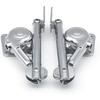 Soft Close Heavy Lid Support Hinges Zinc Alloy Hydraulic Stay for Closet Wardrobe Toy Box (2 Pack,Left and Right)