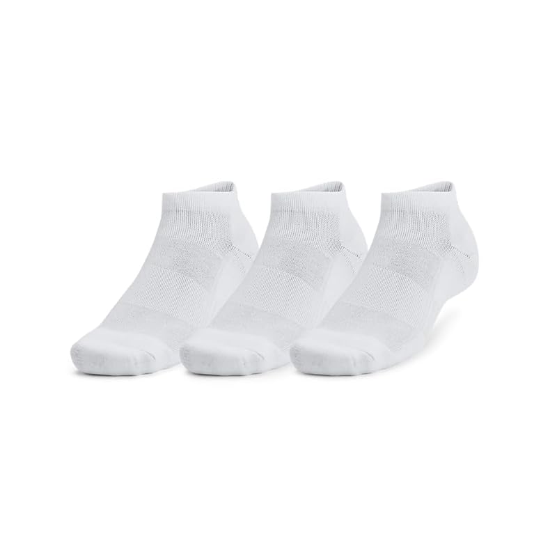 

[Under Armor] Unisex UA TC 3pk Low Cut White/White/Black MD