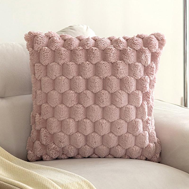 Super Soft Plush Pillow Case Winter Throw Cushion Cover for Sofa and Bedside, Living Room Nordic Decorations Rectangle Cover