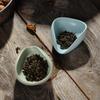 White and Blue Porcelain Tea Scoop - Gongfu Tea Ceremony Accessory