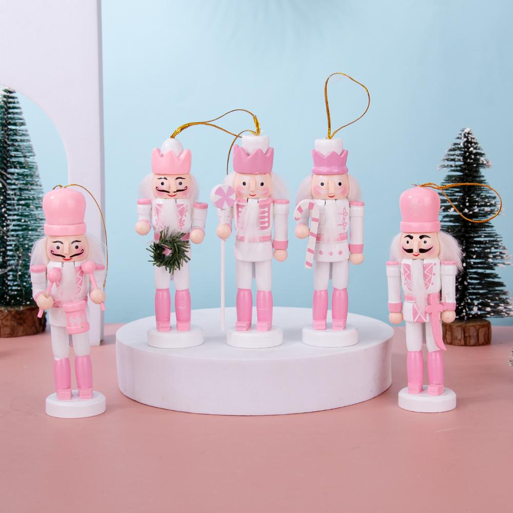 Rosa & Weiß Süßigkeiten Nussknacker Schmuckset
