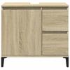 Waschtischunterschrank, Unterschrank Unter Dem Waschbecken, Schrank Ohne Waschbecken, Sonoma-Eiche 65x33x60 Cm