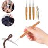 Braid Hair Dreadlocks Needle Weaving Crochet DIY Braid Hair Weaving Tool Braid Craft Knit  5Pcs Dreadlock Crochet Hook Tool Kit