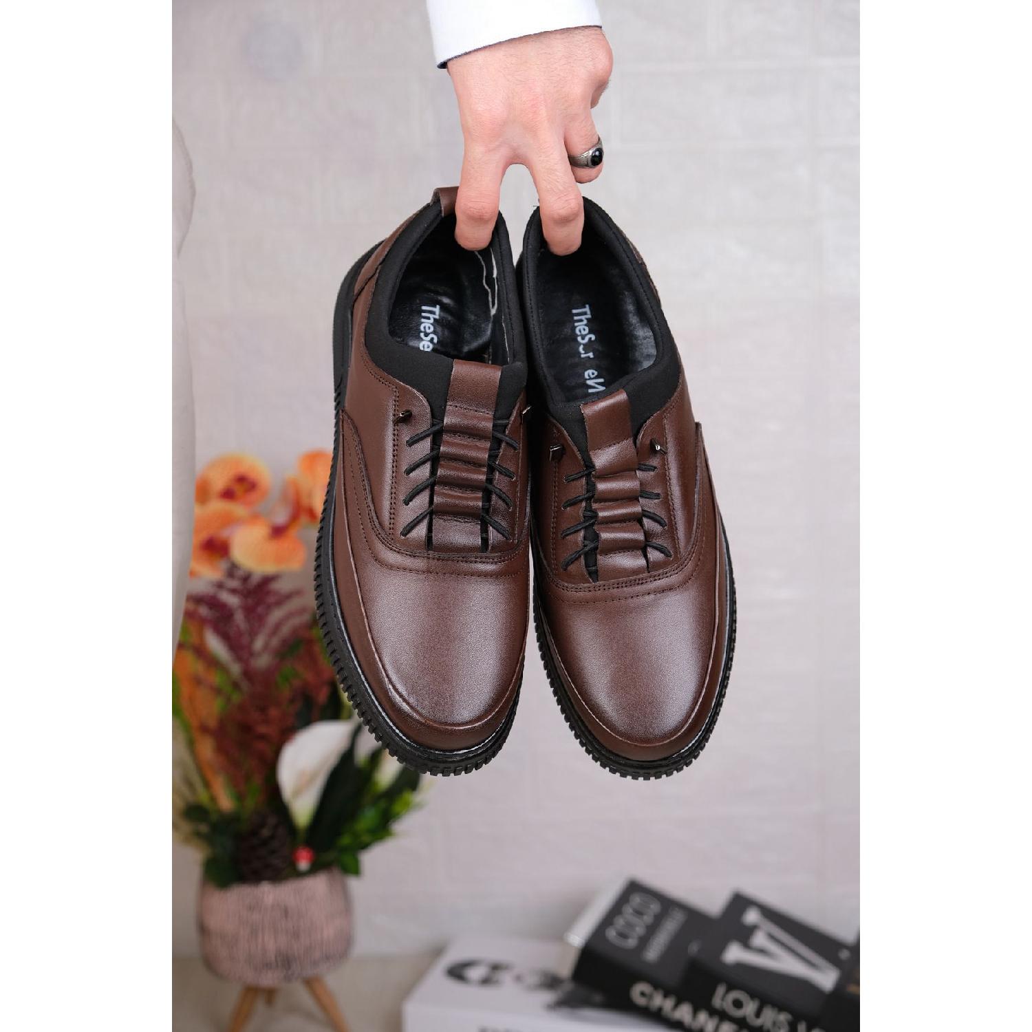 

Ультраудобная обувь из натуральной кожи, эластичная, ортопедическая. 40 коричневый