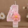 Creative Pink Sunflower Number Birthday Candle Cake Decoration 0-9 Number Candle