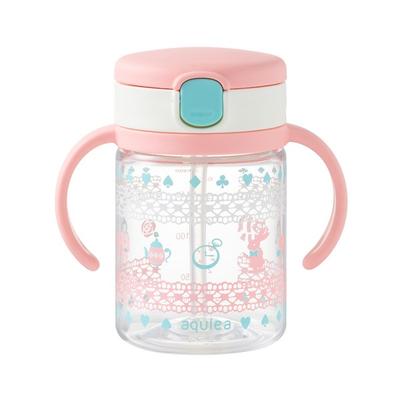 Richell AQ Straw Cup 200ml + Type, Pink, 1 Piece