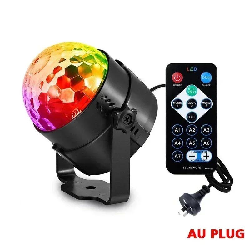 LED Colorful Strobe Light RGB with Remote Stage Disco Light Rotating Strobe for Home Room Parties Birthday Wedding Bar Show Lamp