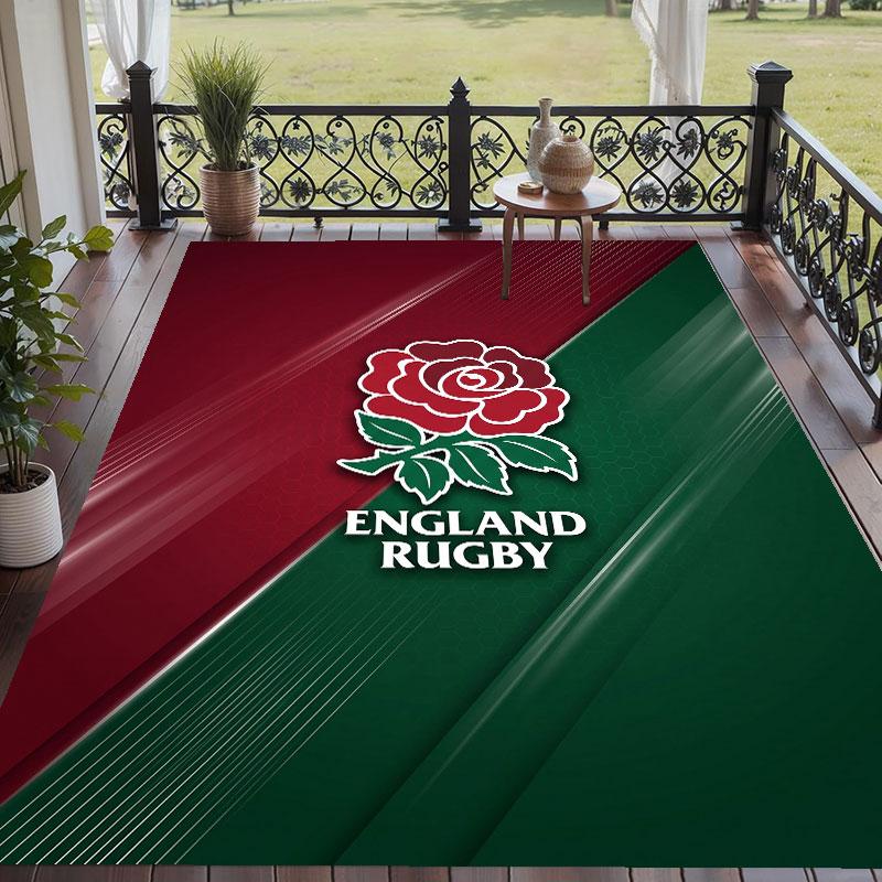 Soft Floor Carpet England Rugby Pattern Area Rug Decorative Mat For Home Room Decoration