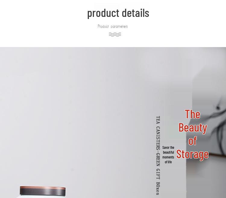 Large Ceramic Tea Storage Canister for Red, Green, Longjing, Biluochun, and Pu'er Tea - Half Jin Capacity