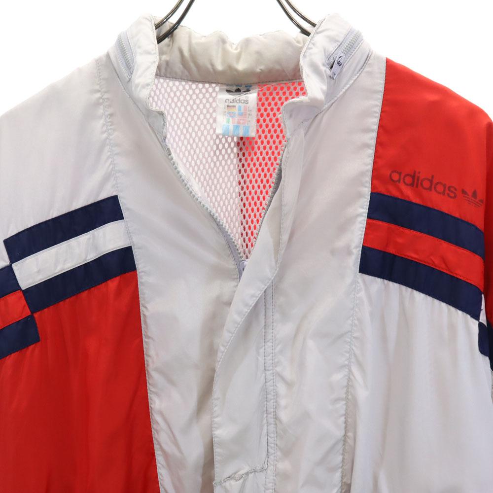 adidas 80s Vintage International Flag Tag Trefoil logo print Nylon jacket Men's Used